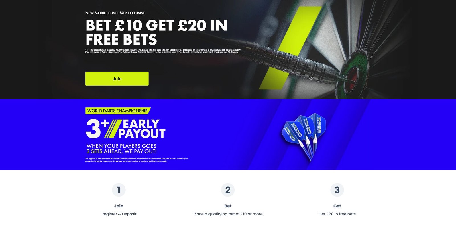 Darts 25% Bet Builder Boost